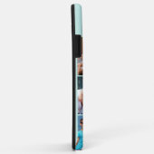 Elegant Script Monogram 6 Photo Mint en Lila Case-Mate iPhone Case (Achterkant/rechts)