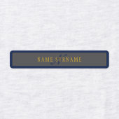 Elegant Script Monogram Donker Navy Blauw Grijs &  Labels (Design 2)