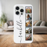 Elegant Script Monogram Gepersonaliseerde Fotocoll iPhone 15 Pro Max Hoesje<br><div class="desc">Elegant Script Monogram Gepersonaliseerde Fotocollage iPhone Case</div>