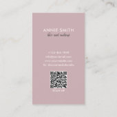 Elegant Script Monogram Marble Rose Gold Glitter Visitekaartje (Achterkant)