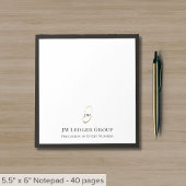 Elegant Script Monogram Notitieblok