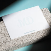 Elegant Script Monogram Watermerk notitiekaart Notitiekaartje