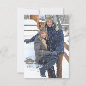 Elegant script MR en Mrs QR code RSVP kaart (Achterkant)