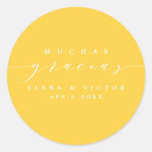 ELEGANT SCRIPT MUCHAS GRACIAS   DANK U STICKER