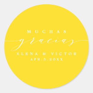 ELEGANT SCRIPT MUCHAS GRACIAS   DANK U STICKER