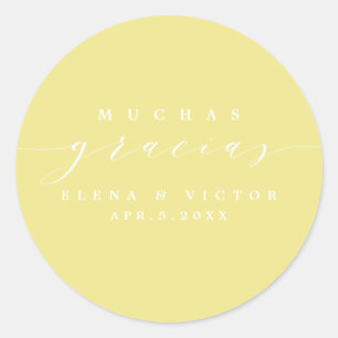 ELEGANT SCRIPT MUCHAS GRACIAS   DANK U STICKER