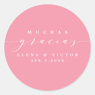 ELEGANT SCRIPT MUCHAS GRACIAS   DANK U STICKER
