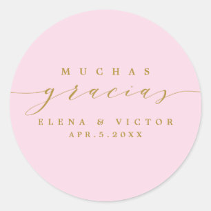 ELEGANT SCRIPT MUCHAS GRACIAS   DANK U STICKER