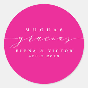 ELEGANT SCRIPT MUCHAS GRACIAS   DANK U STICKER