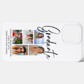 Elegant Script Multi Photo Afstuderen Afstuderen Case-Mate iPhone Case (Achterkant (horizontaal))