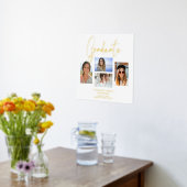 Elegant Script Multi Photo Afstuderen Afstuderen Folie Afdrukken (Laag (Keuken))