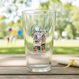 Elegant Script Multi Photo Afstuderen Afstuderen Glas