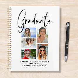 Elegant Script Multi Photo Afstuderen Afstuderen Planner