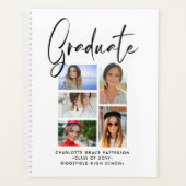 Elegant Script Multi Photo Afstuderen Afstuderen Planner (Voorkant)