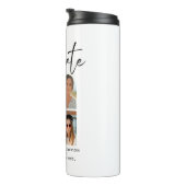 Elegant Script Multi Photo Afstuderen Afstuderen Thermosbeker (Geroteerd rechts)