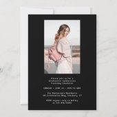 Elegant Script Multi Photo Graduparty Kaart (Achterkant)