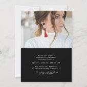 Elegant Script Multi Photo Graduparty Kaart (Achterkant)