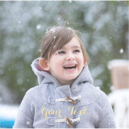 Elegant Script Name Photo DIY Custom Cut Vinyl Sticker