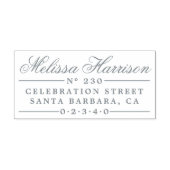 Elegant Script Name | retouradres Zelfinktende Stempel (Design)