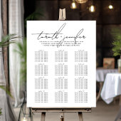 Elegant Script Namen Elegant Wedding Zitplaatsen Poster