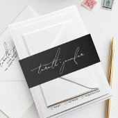 Elegant Script names Wedding Uitnodigingen Wikkel