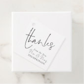 Elegant Script Nieuwe Mr Mrs Wedding Elke kleur Bedankjes Labels (In situ)