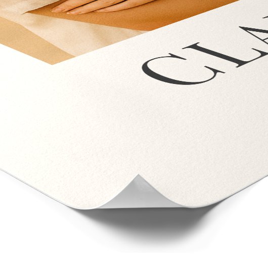 Elegant Script Night Before Photo Wedding Welcome  Poster (Hoek)