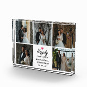 Elegant script nog lang en gelukkig na fotocollage fotoblokken (Rechts)