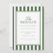 Elegant Script Olijfgroen Bachelorette-weekend Kaart (Voorkant)