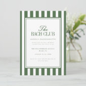 Elegant Script Olijfgroen Bachelorette-weekend Kaart (Staand voorkant)
