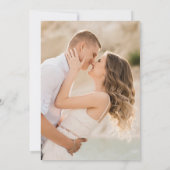 Elegant Script Olive Green Photo Vrijgezellenfeest Kaart (Achterkant)