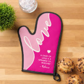 Elegant script Oma Love Humor Gezegde Ovenwant (Top down)