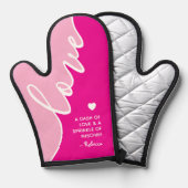 Elegant script Oma Love Humor Gezegde Ovenwant (Voorkant / Achterkant)