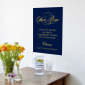 Elegant script "Open Bar" Real Folie Weddenschap Afdrukken (Laag (Keuken))