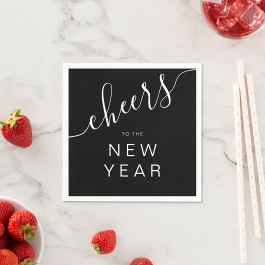 Elegant script oudejaarsavond servet (Insitu)