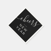 Elegant script oudejaarsavond servet (Hoek)