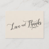 Elegant script over Huwelijkscadeaus Cream Informatiekaartje (Achterkant)
