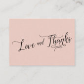 Elegant script over Huwelijkscadeaus met kniproze Informatiekaartje (Achterkant)