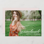 Elegant Script Overlay | Fotogradatiepartij Kaart (Voorkant / Achterkant)