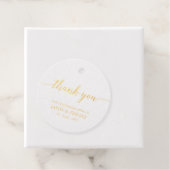 Elegant Script Party Favoriet Bedankt Bedankjes Labels (Met doos)