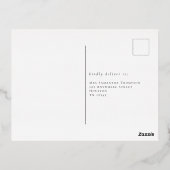 Elegant Script Party RSVP kaart Luxe Folie (Achterkant)