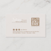 Elegant Script Pastel Glitter Holografische Schoon Visitekaartje (Achterkant)