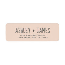 Elegant Script Pastel Pink Weduwadres Rendement