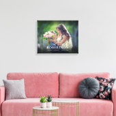 Elegant Script Personalized Weddencanvas Print (Insitu (Woonkamer))