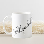 Elegant Script Persoonlijke naam Koffiemok