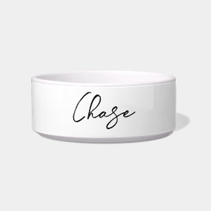 Elegant script pet name aangepaste bowl voerbakje