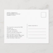 Elegant Script Photo Afstuderen 2025 Aankondigingskaart (Achterkant)