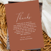 Elegant Script Photo Afstuderen Hartelijk dank Ora Kaart