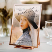 Elegant Script Photo Afstuderen Welkom Poster