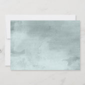 Elegant Script Photo Baptism Invitation Kaart (Achterkant)